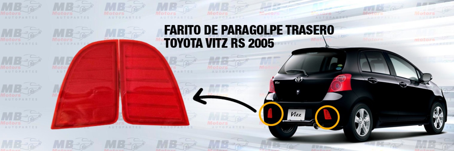 FARITO DE PARAGOLPE TRASERO TOYOTA VITZ RS 2005
